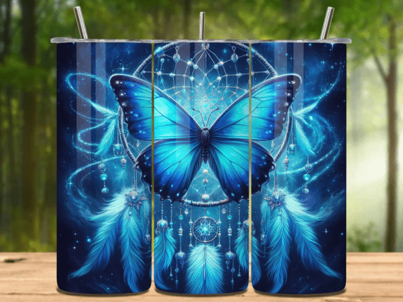 Download Dreamcatcher Butterfly Tumbler Wrap - Butterfly tumbler Collection
