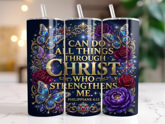 Download Christian Butterfly Tumbler Wrap PNG - Butterfly tumbler Collection