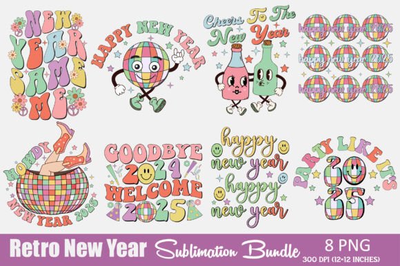Download New Year Sublimation Design Bundle - New year sublimation Collection