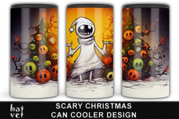 Download Scary Christmas Can Cooler Design Print - Can cool Collection