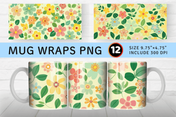 Download Spring Flower Mug Wrap Sublimation - Premium Resources